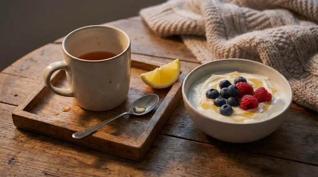 honey recipe for memory loss serving tea with yogurt