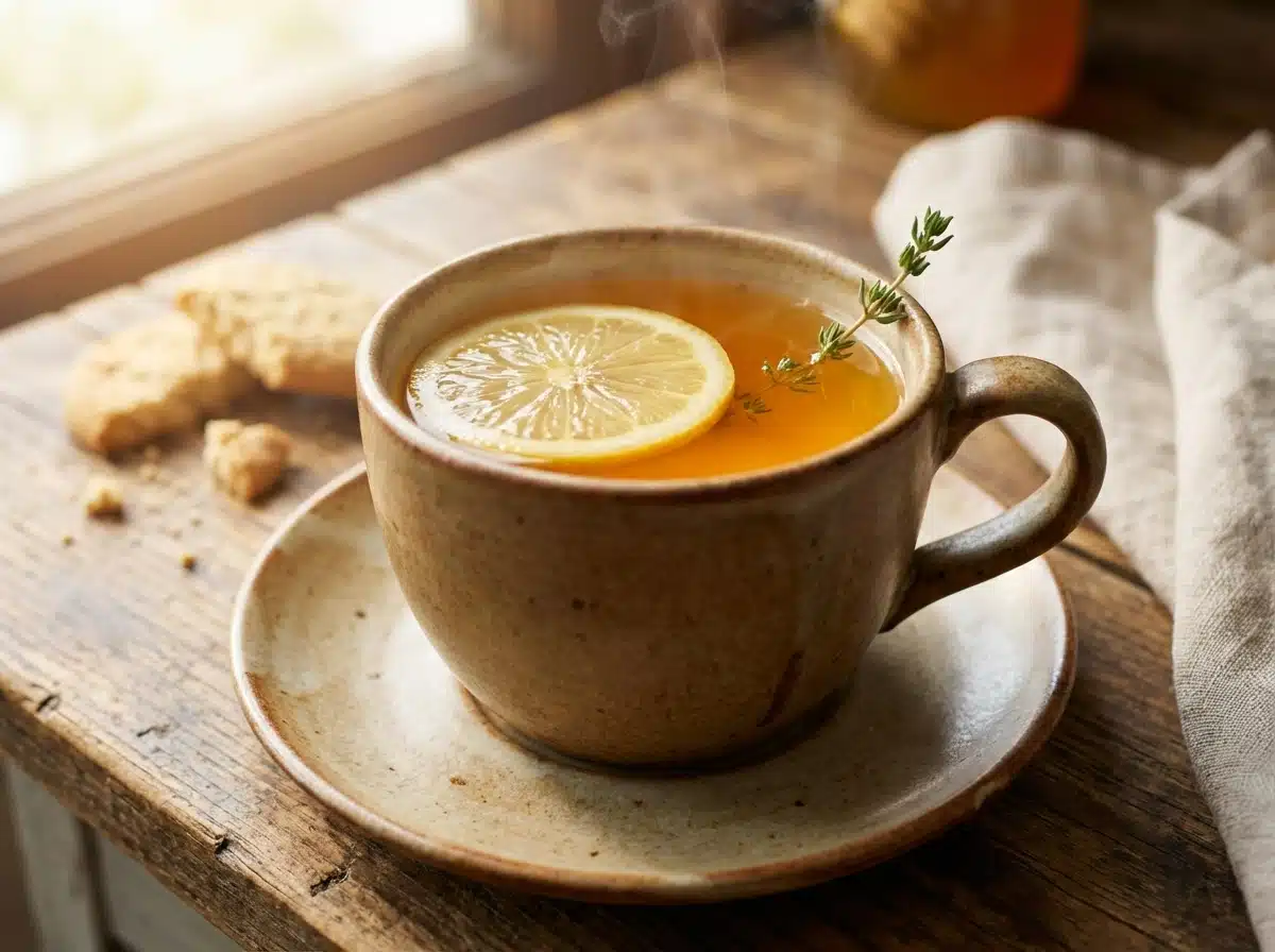 Honey Lemon Drink For Belly Fat: A Natural Morning Habit 6 A perfectly styled mug of the honey lemon drink for belly fat.