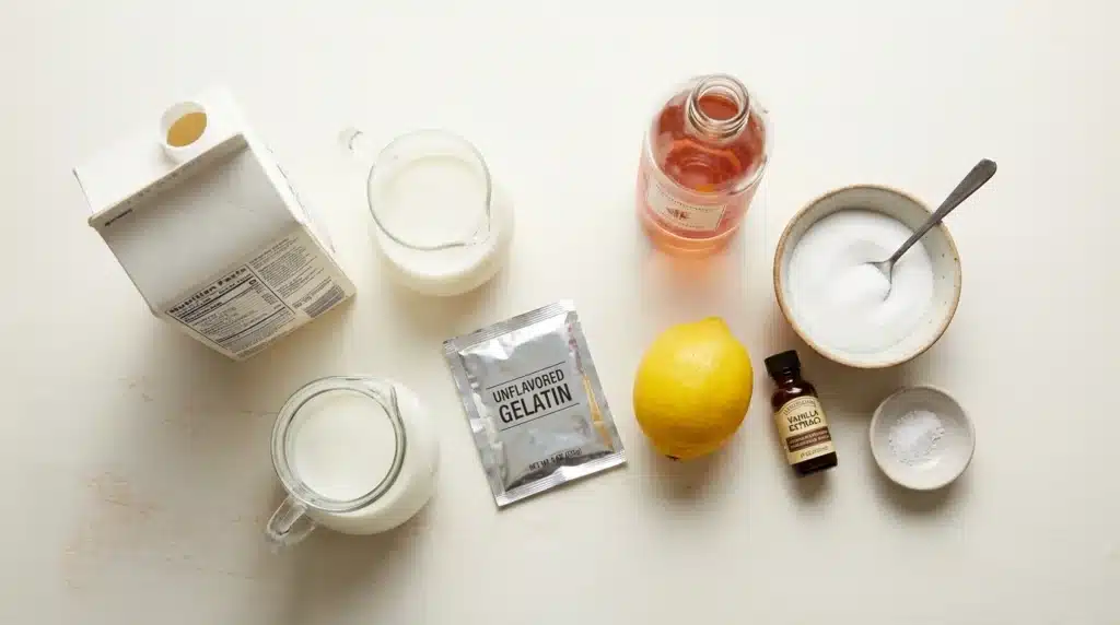 rose milk gelatin recipe for weight loss ingredients