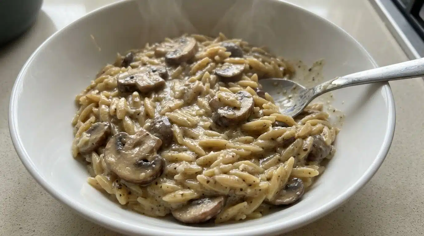 Creamy Mushroom Orzo
