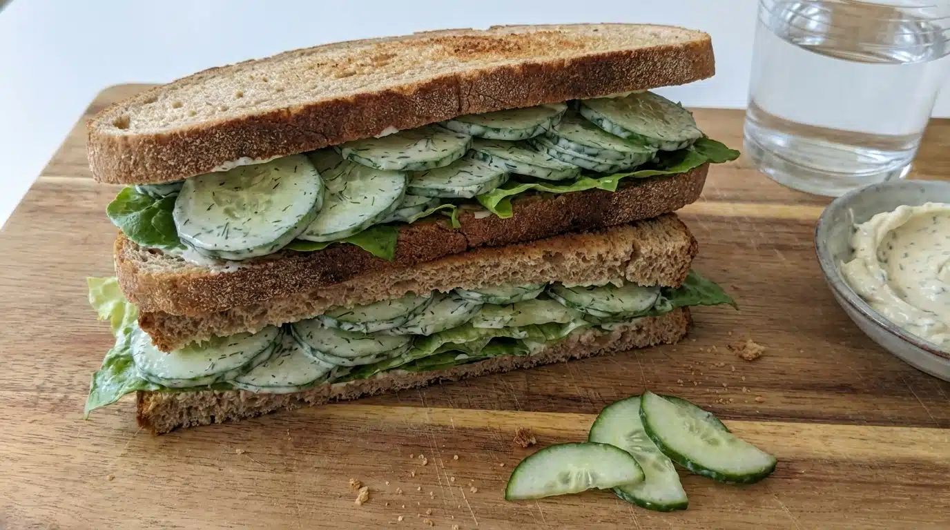 Cucumber Salad Sandwiches 2 Cucumber Salad Sandwiche