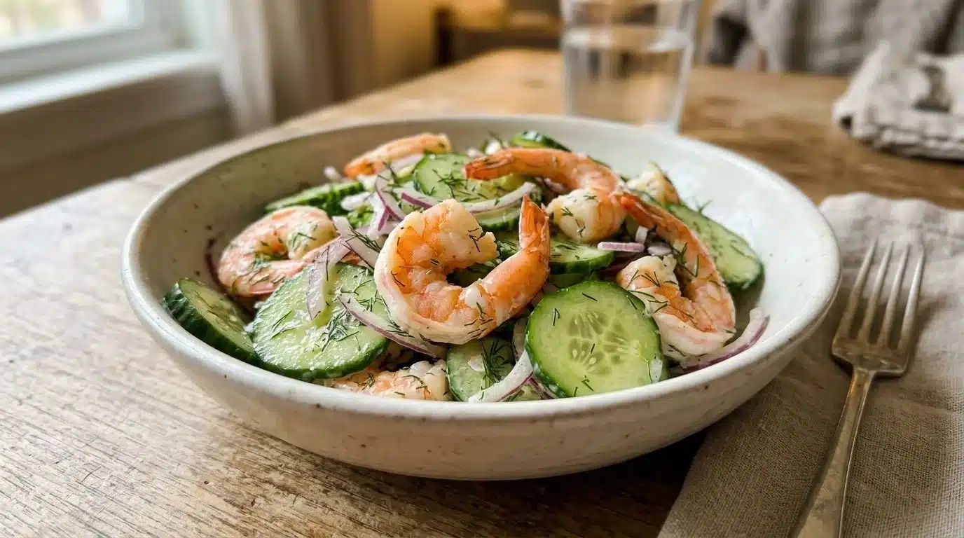 Cucumber and Shrimp Salad