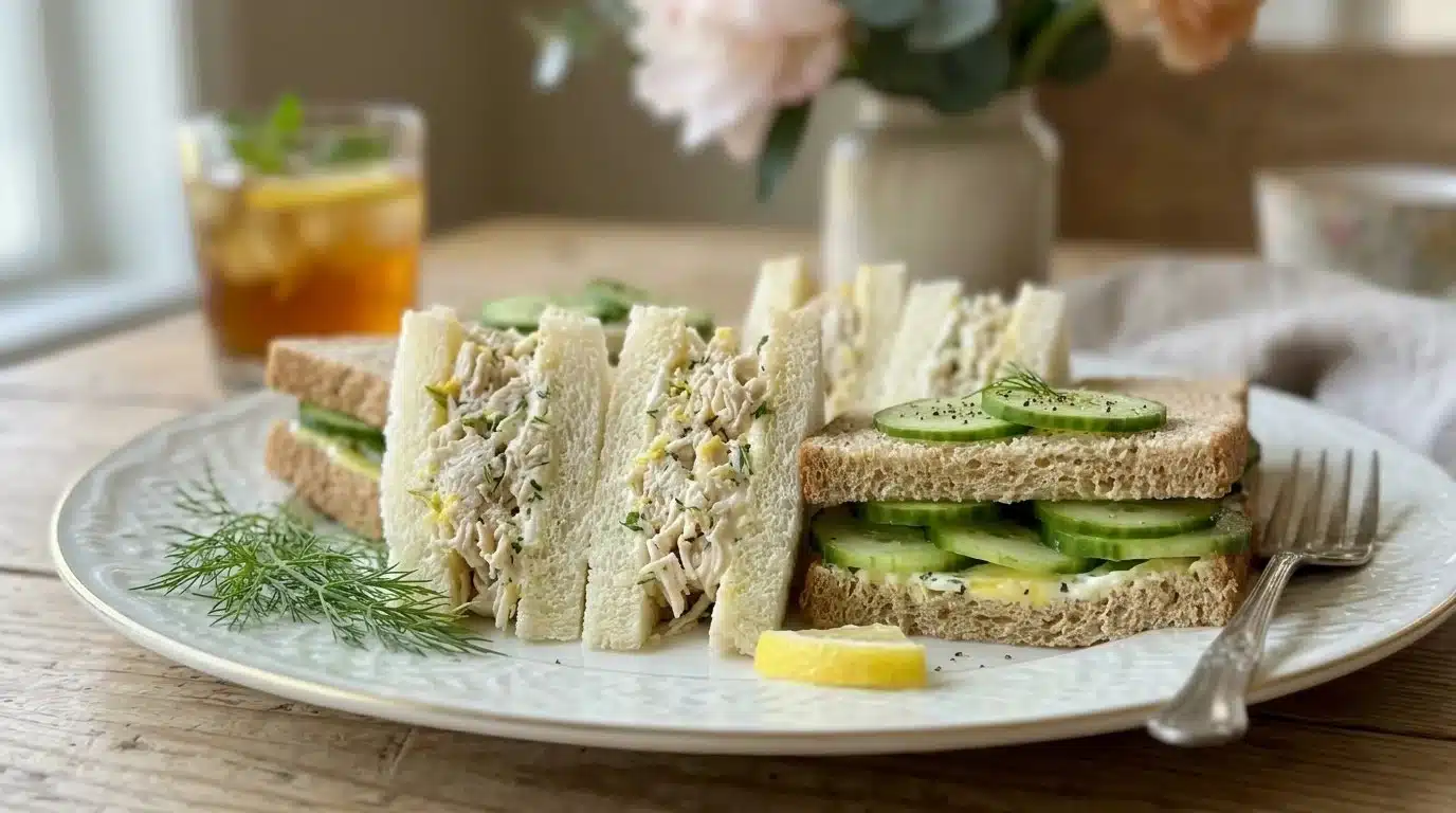 Delicious Mothers Day Tea Sandwiches with Zesty Lemon Butter