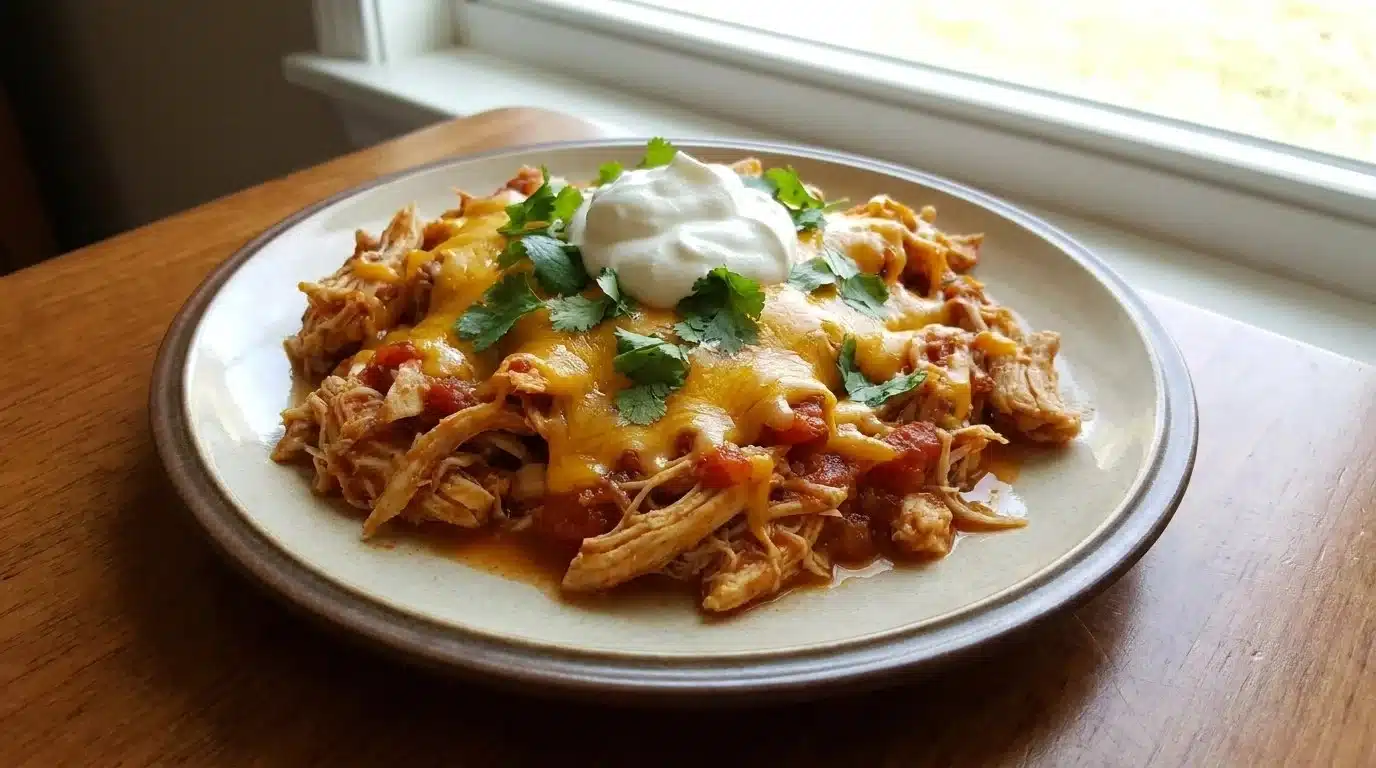 Easy Salsa Chicken Slow Cooker