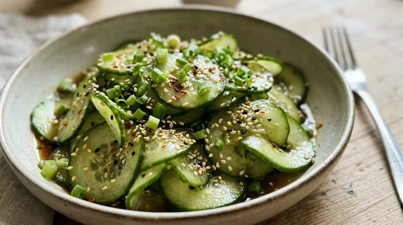 Vibrant Sesame Cucumber Salad: Refreshingly Light Delight
