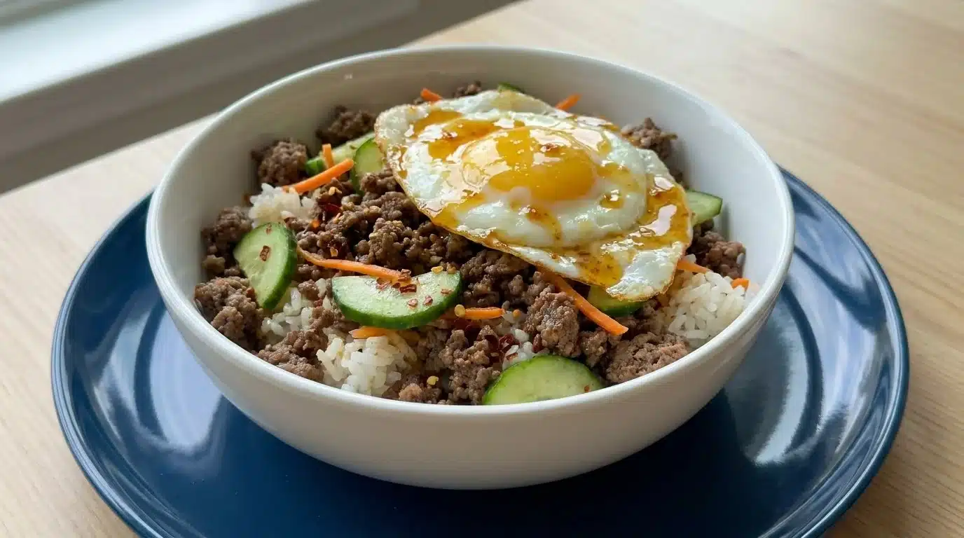 Viral Ground Beef Hot Honey Bowl