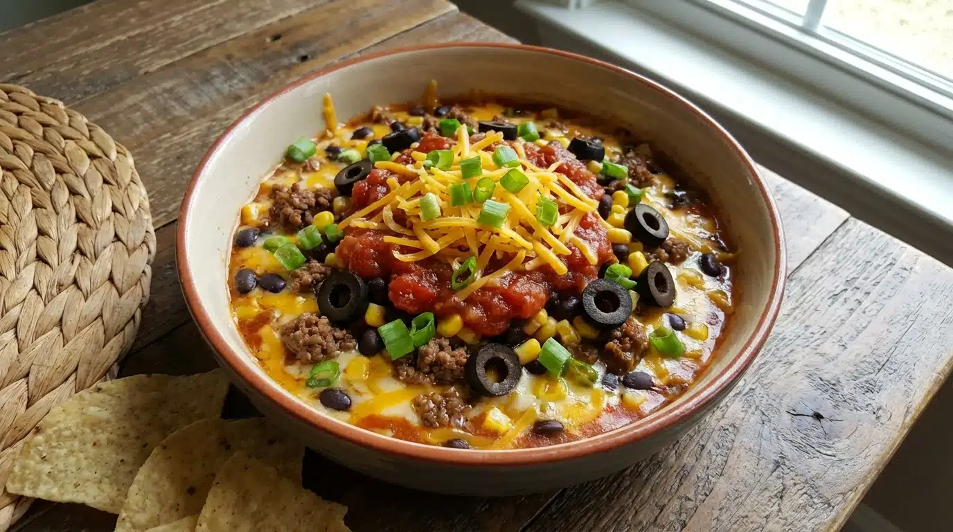 Slow Cooker Taco Dip