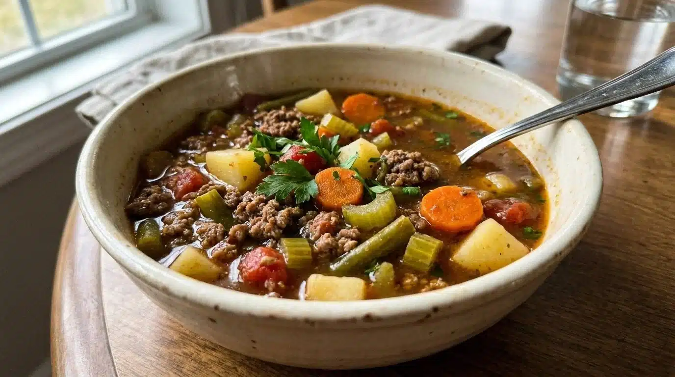 Ground Beef Vegetable Soup
