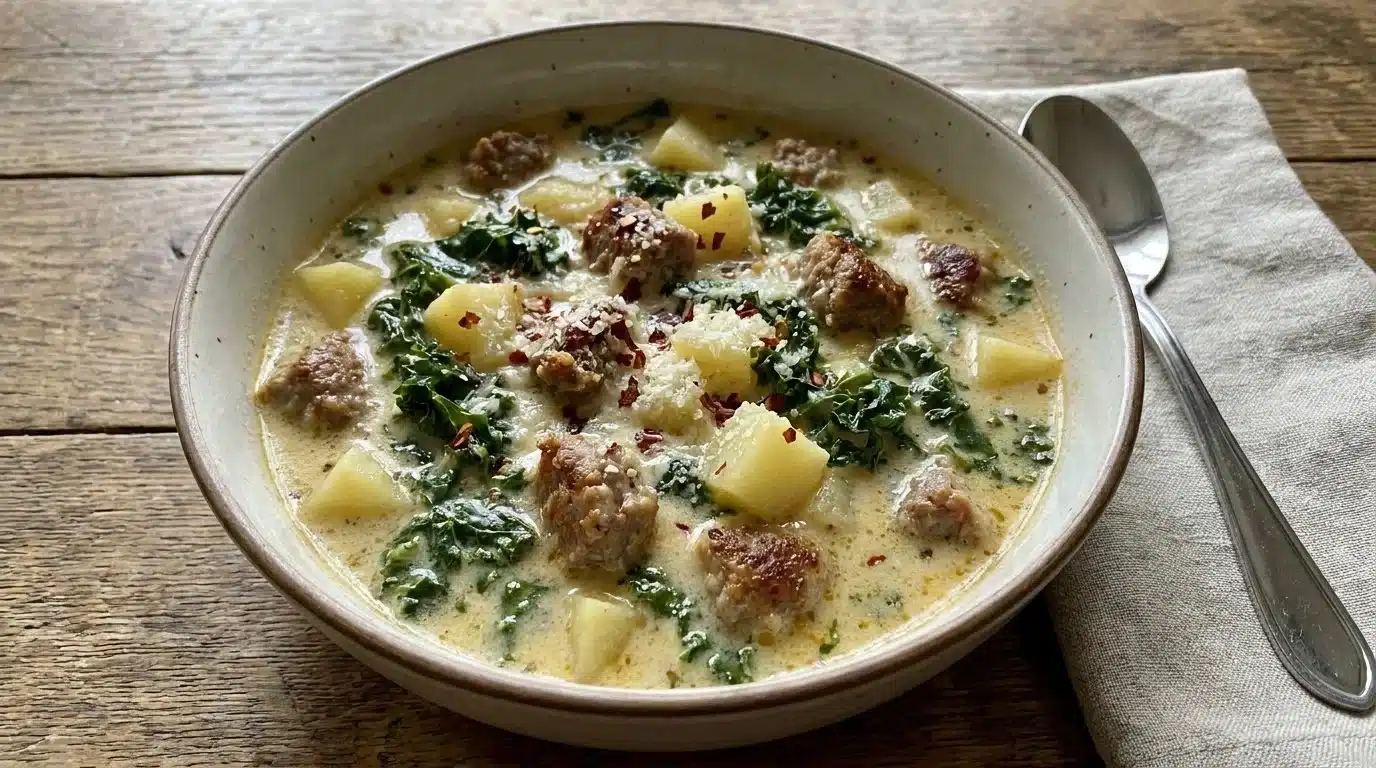 Olive Garden Sausage Kale and Potato Soup 2 Olive Garden Sausage Kale and Potato Soup