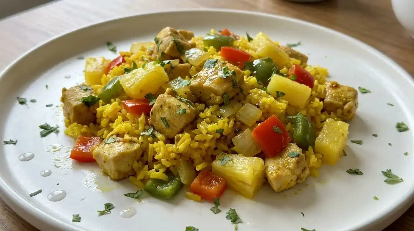 Tropical Chicken and Yellow Rice