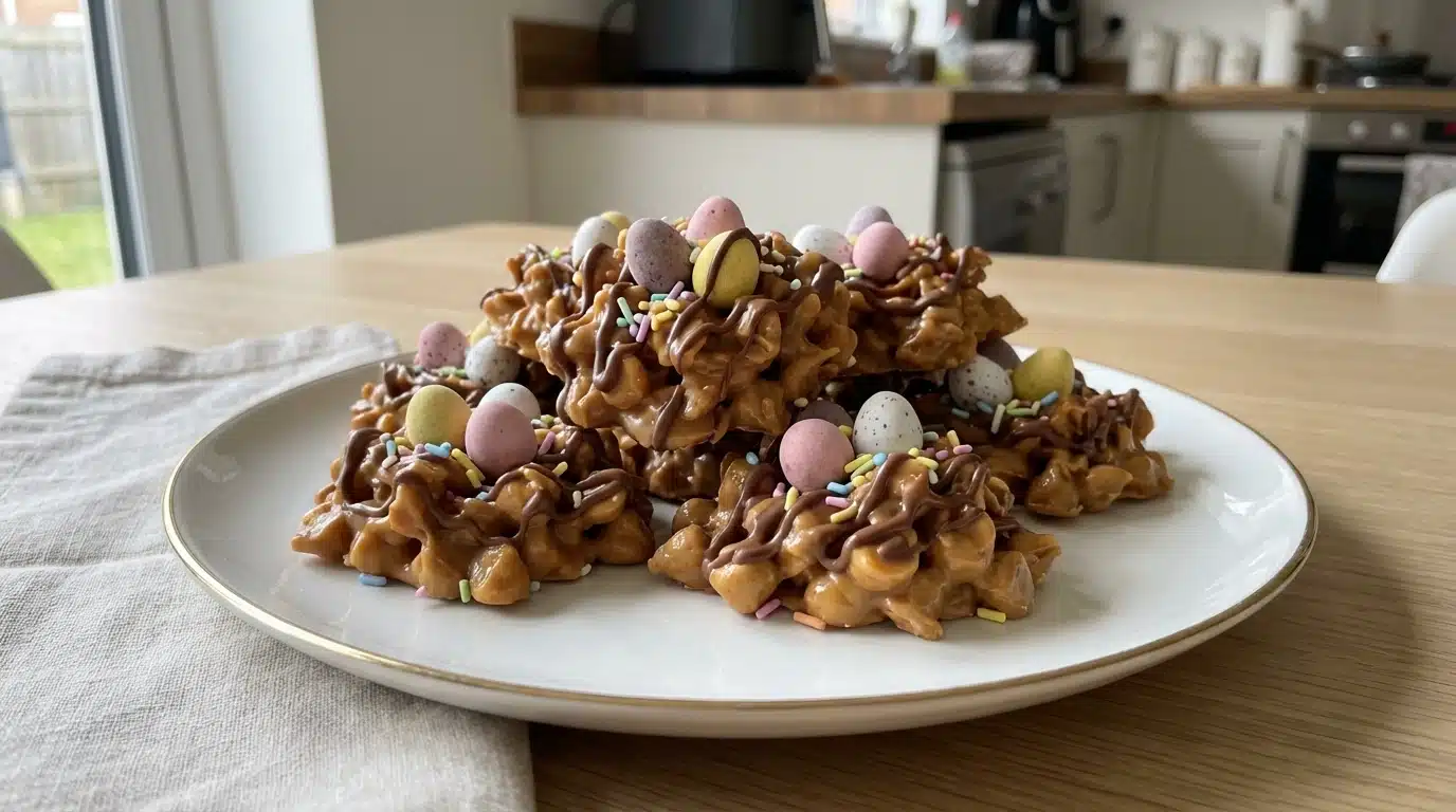 Easter Egg Peanut Butter Haystacks