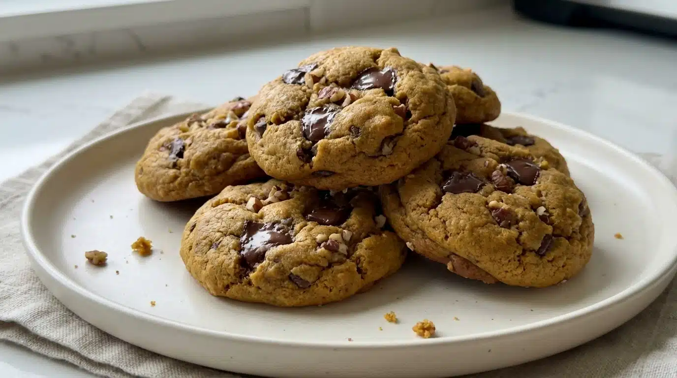 Chewy Pumpkin Chocolate Chip Cookies